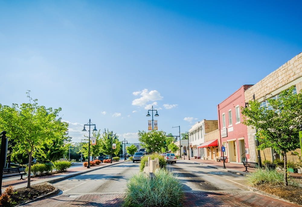 Stone Mountain Village's Main Street in Stone Mountain, Georgia